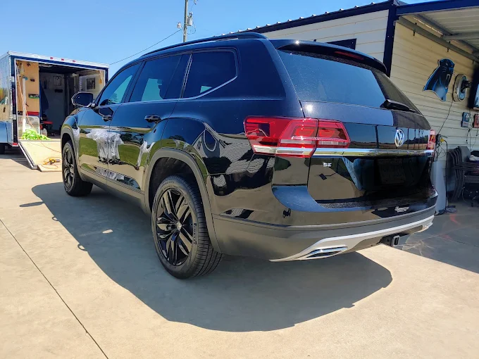 Volkswagen Atlas SUV with fresh privacy window tint